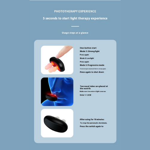 LushSter™ Cordless Nasal Red Light Therapy Device