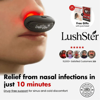 LushSter™ Cordless Nasal Red Light Therapy Device