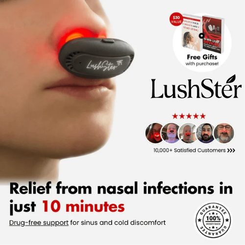 LushSter™ Cordless Nasal Red Light Therapy Device